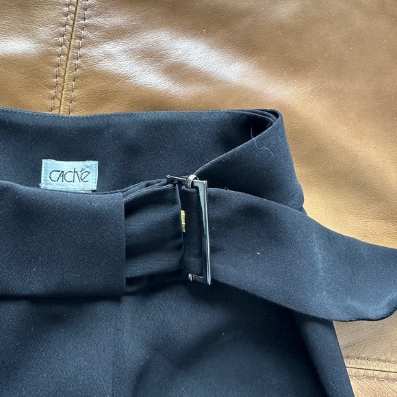 CACHE HOST PICK black pants. Unique sexy slit on one front leg and one back leg. - Picture 16 of 16